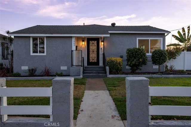 view of bungalow-style house