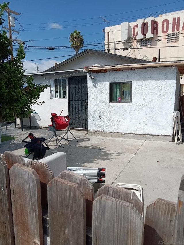 rear view of house with a patio area