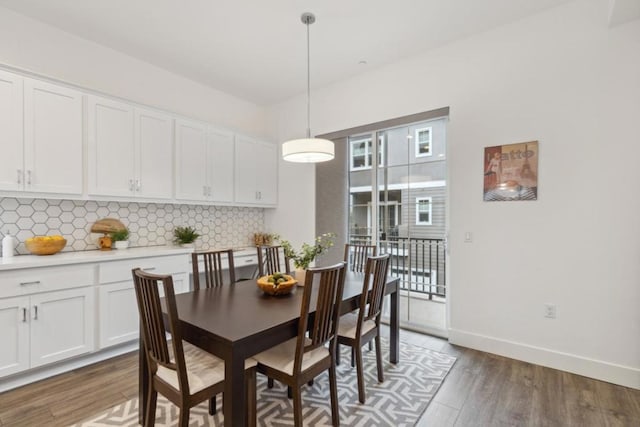 dining room featuring hardwood / wood-style floors