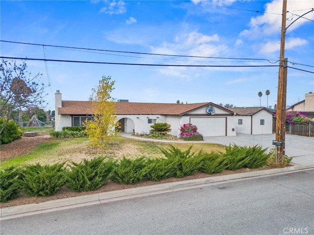 ranch-style house with a garage