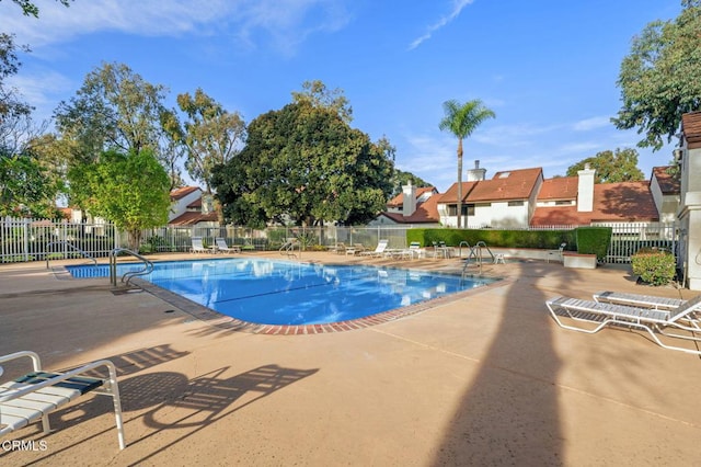 view of pool with a patio