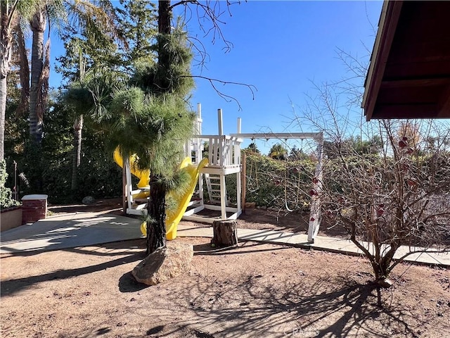 view of jungle gym