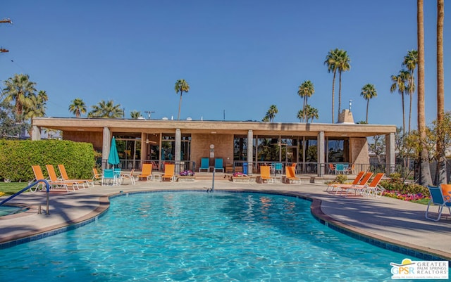 view of pool with a patio area