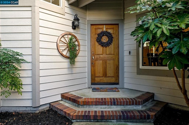 view of entrance to property