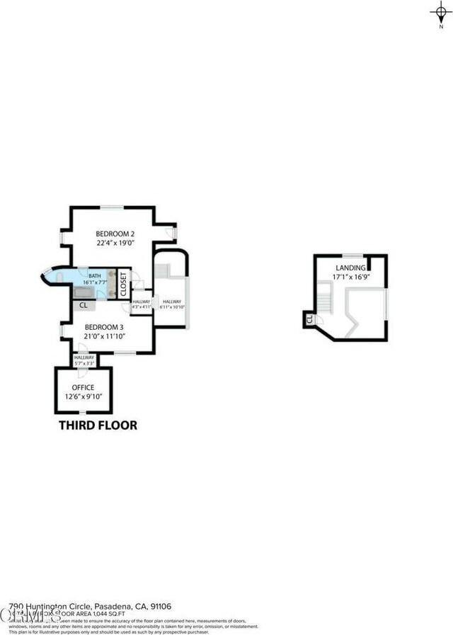 790 Huntington Cir, Pasadena, CA 91106 - property floor plan