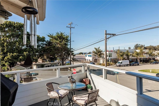 balcony with grilling area