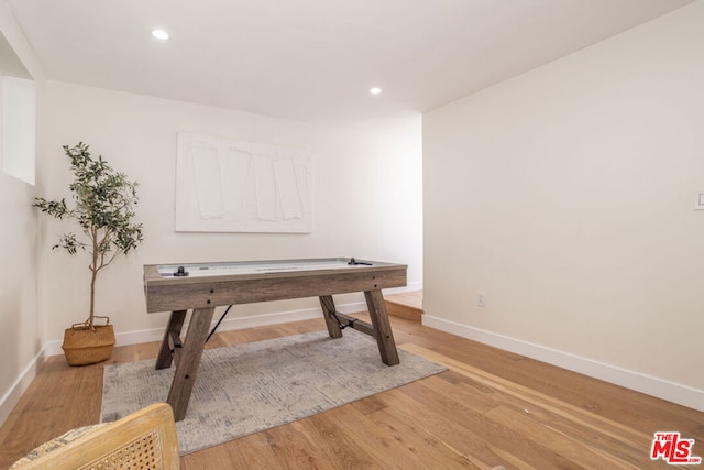 office featuring light hardwood / wood-style floors