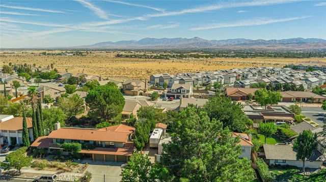 aerial view featuring a mountain view