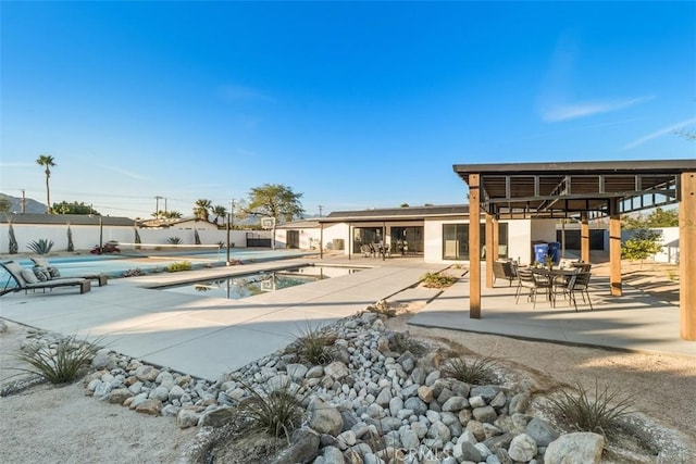 view of pool with a patio area