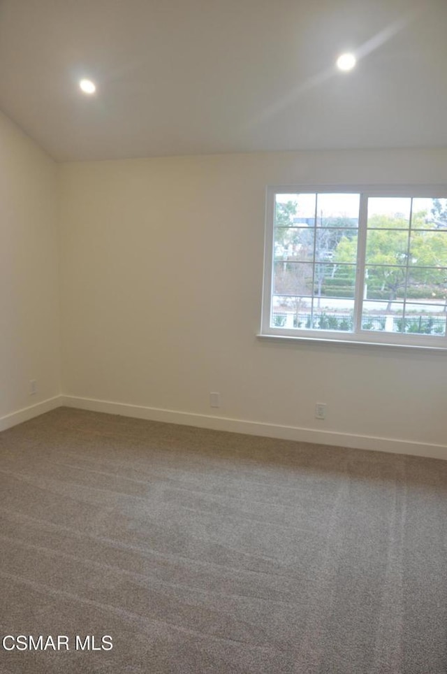 empty room with carpet floors