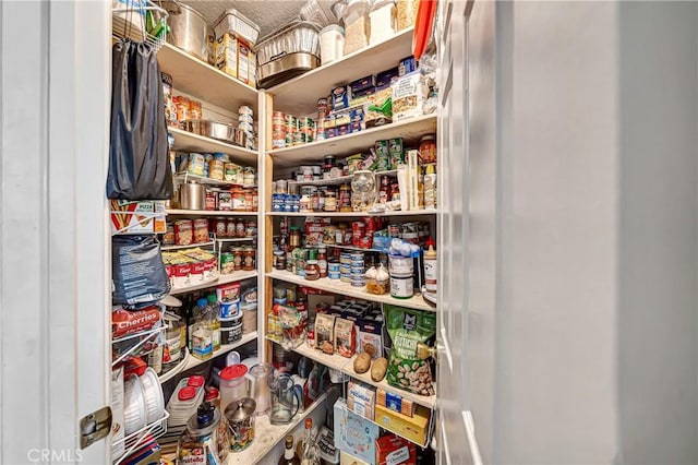 view of pantry