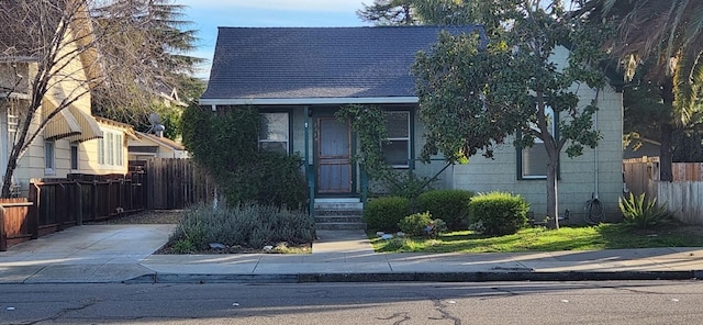 view of bungalow-style home