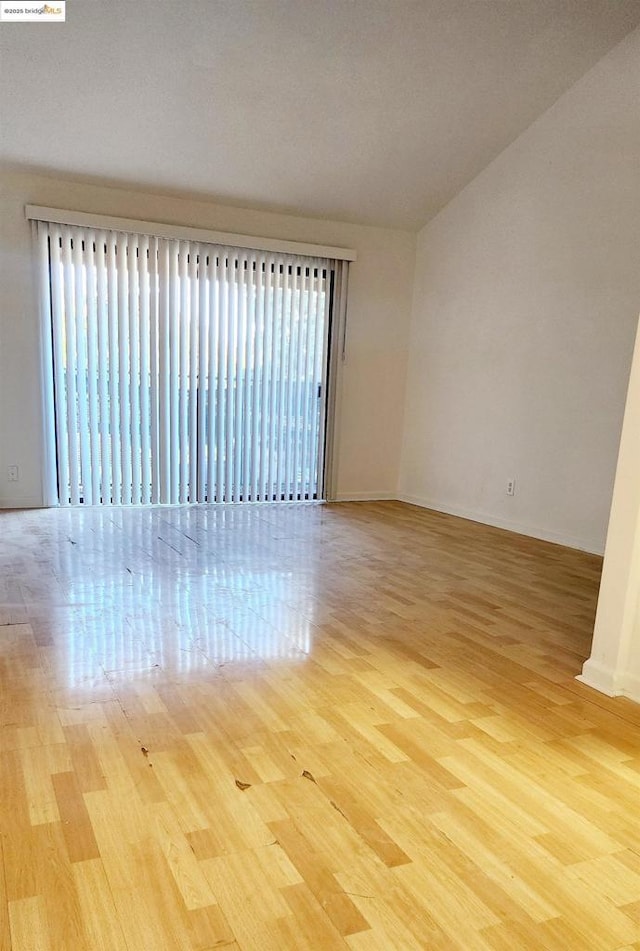 spare room with light wood-type flooring and a healthy amount of sunlight