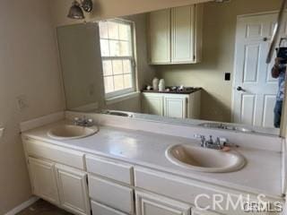 bathroom featuring vanity