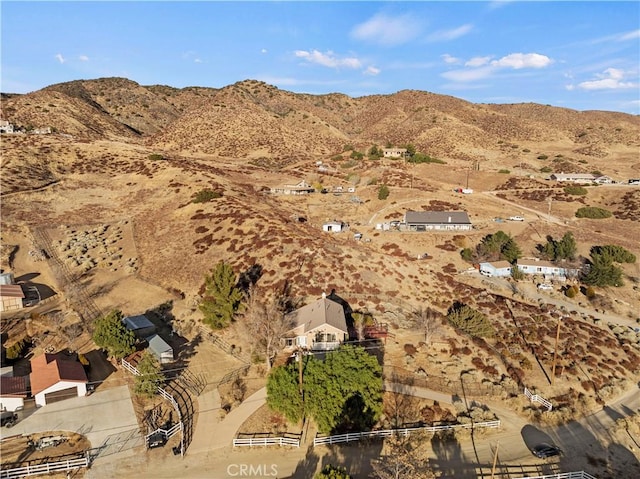 view of mountain feature with a desert view