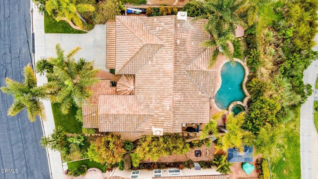 birds eye view of property