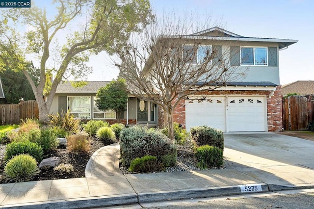 view of front of house featuring a garage