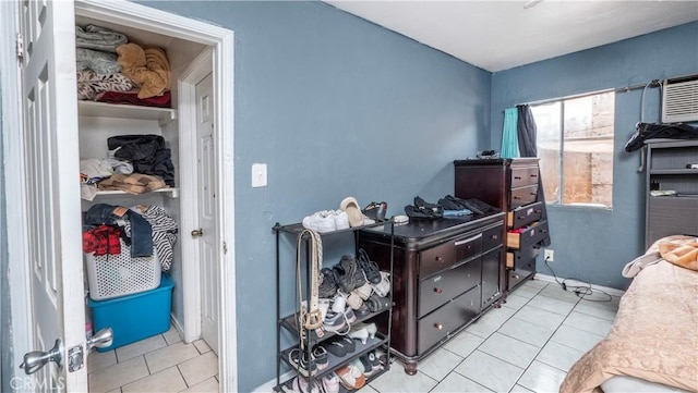 view of tiled bedroom