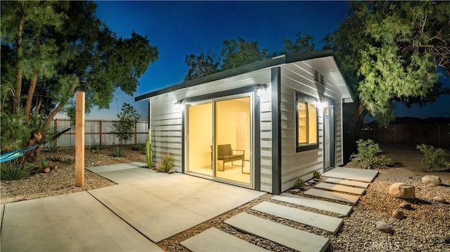 view of outbuilding