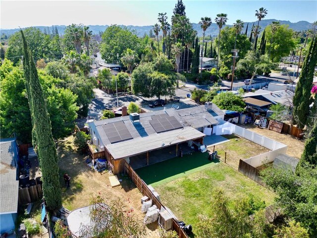 7716 Owensmouth Ave, Canoga Park, CA 91304 - aerial view of property and surrounding area with mountains