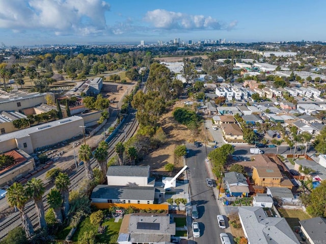 bird's eye view with a residential view