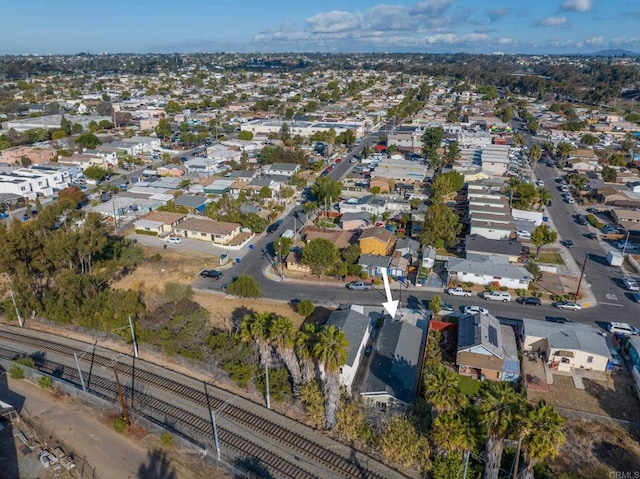 aerial view featuring a residential view