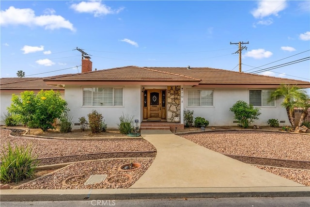 view of ranch-style house