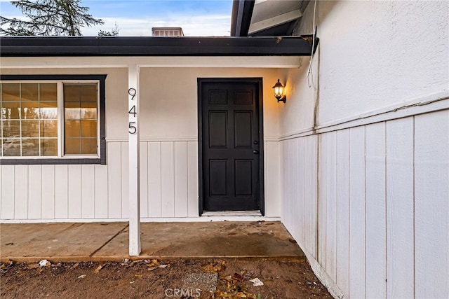 view of entrance to property