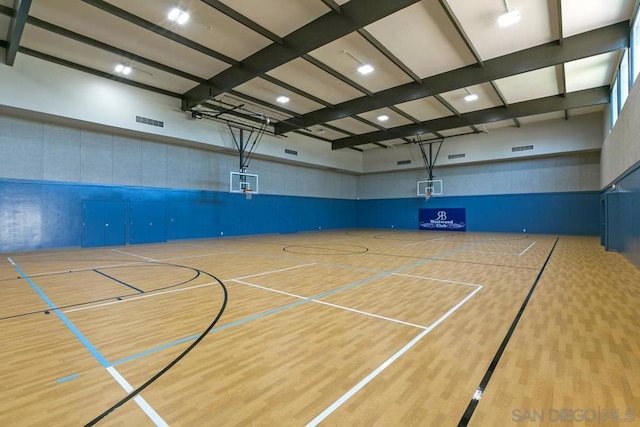 view of basketball court