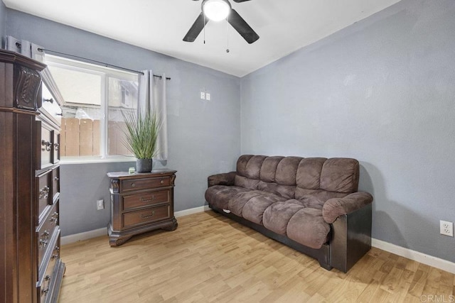8115 Cacus, Spring Valley, CA 91977 - living area with light wood-style flooring and ceiling fan