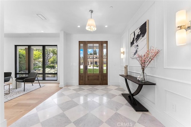 view of entrance foyer