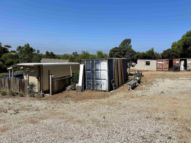 view of outdoor structure