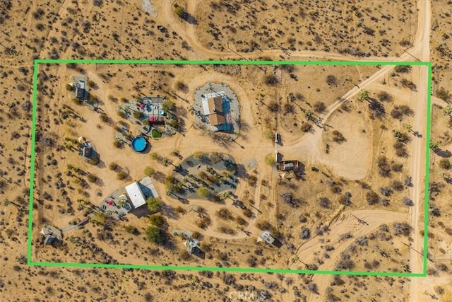 59427 La Crescenta Dr, Yucca Valley, CA 92284 - aerial view with view of desert