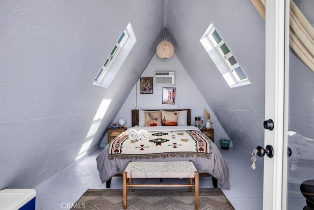 59427 La Crescenta Dr, Yucca Valley, CA 92284 - bedroom featuring lofted ceiling with skylight