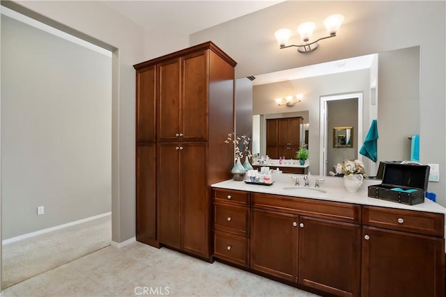 bathroom featuring vanity