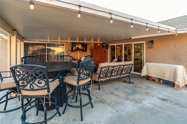 view of patio / terrace featuring outdoor lounge area