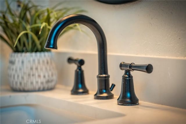 interior details featuring sink