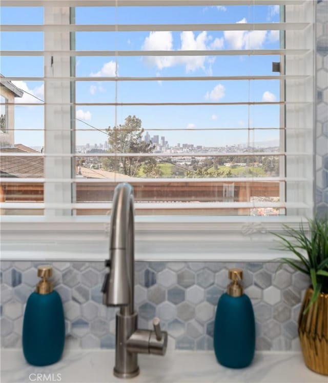 interior details featuring sink