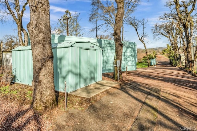 view of outdoor structure