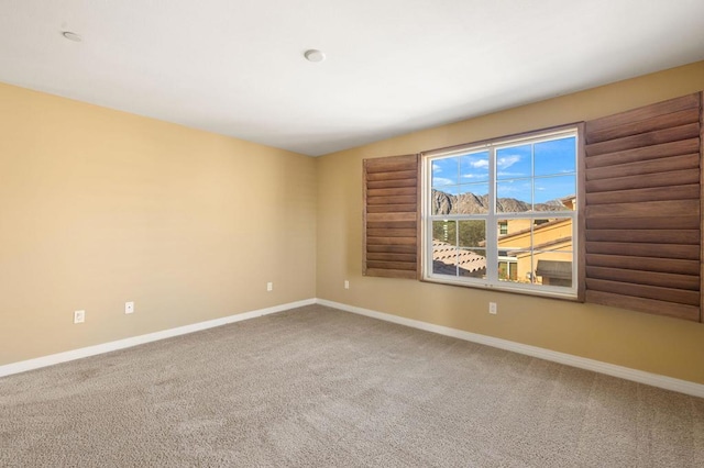 spare room with carpet floors