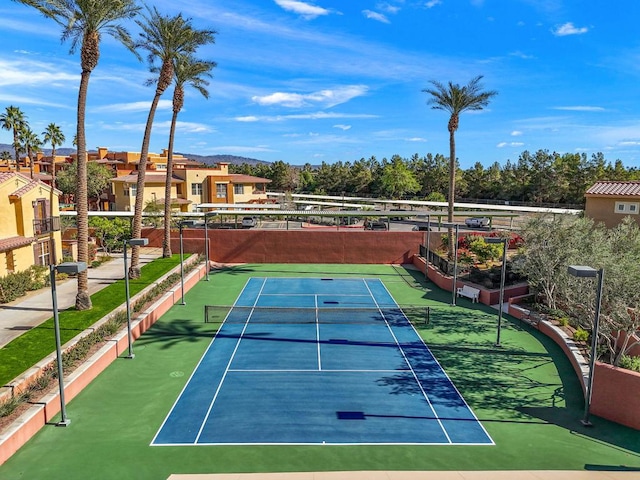 view of tennis court