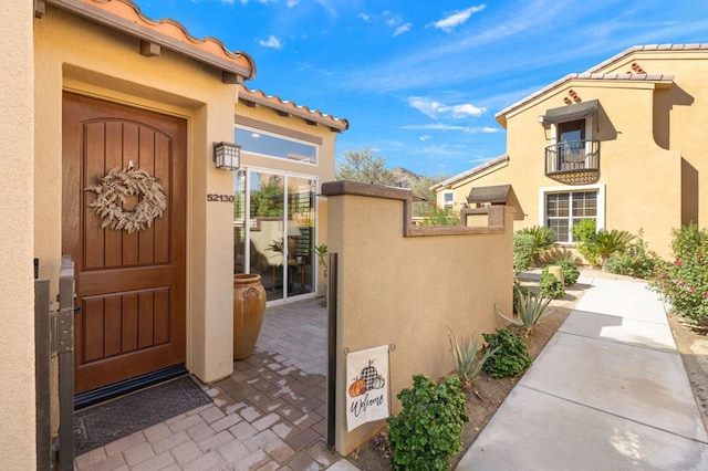 view of entrance to property