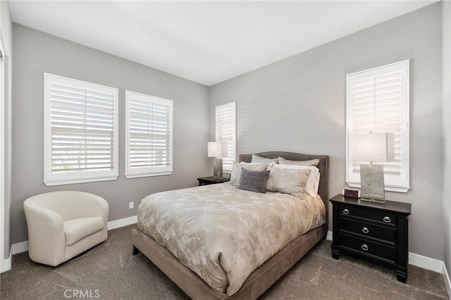 bedroom featuring carpet