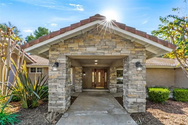 view of entrance to property