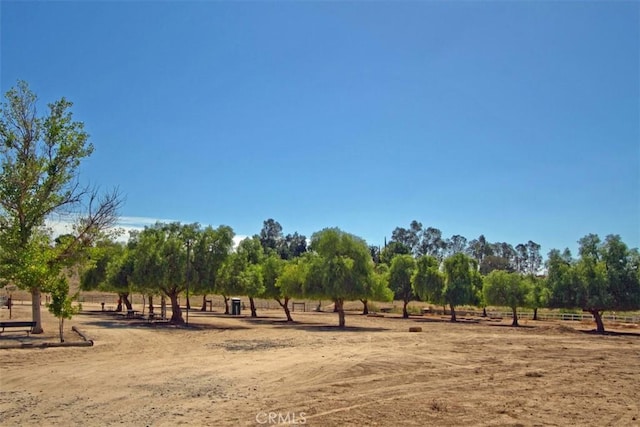 view of landscape with a rural view