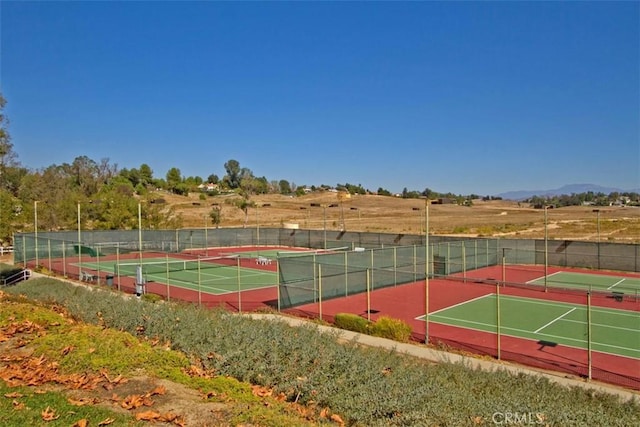 view of sport court