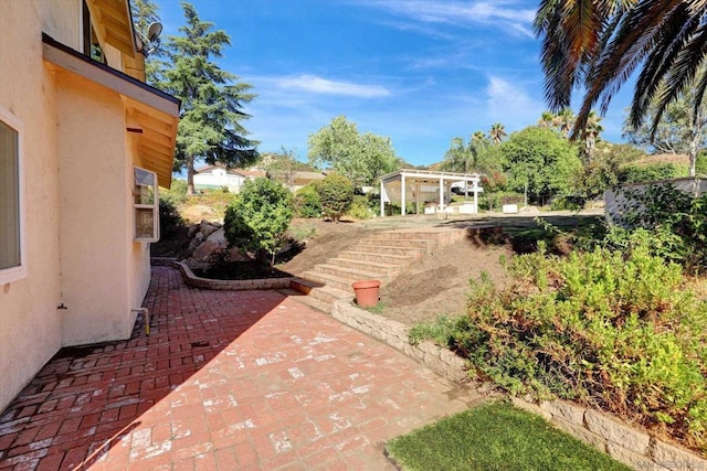 view of yard featuring a patio