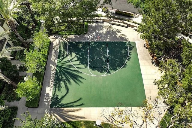 view of basketball court