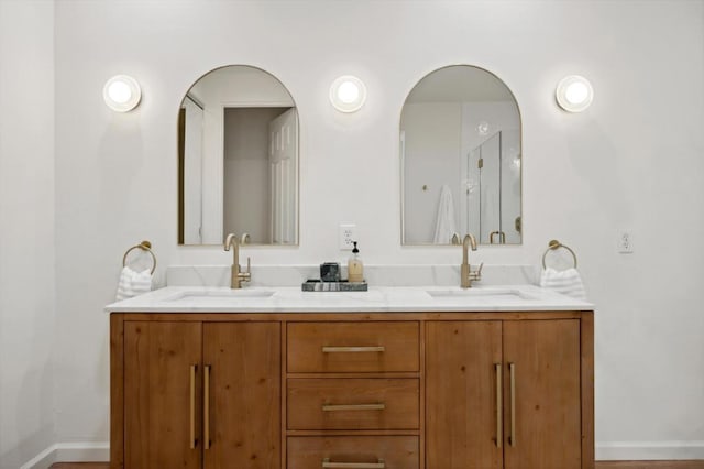 bathroom featuring vanity