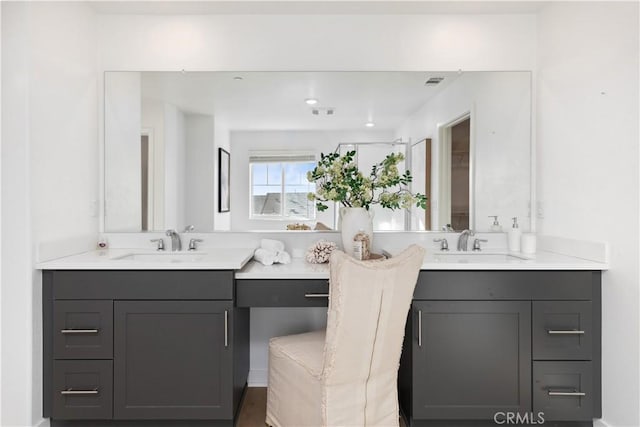 bathroom with vanity